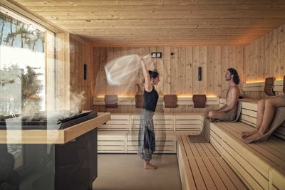 Entspannung pur in der Sauna des Saalerwirts