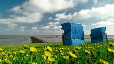 Am Strand von Pellworm