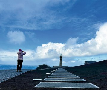 Ein Leuchtturm auf den Azoren