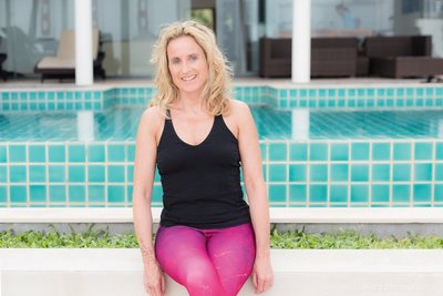 Yogalehrerin Monika Kößler