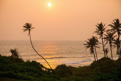 Blick vom Ayurveda Resort auf das weite Meer