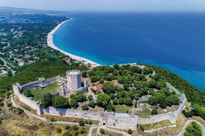 Blick auf die Burg von Platamonas
