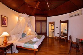Natürlichen Materialien im Garden Cottage des Somatheeram Ayurveda Resort 
 Natürlichen Materialien im Garden Cottage des Somatheeram Ayurveda Resort