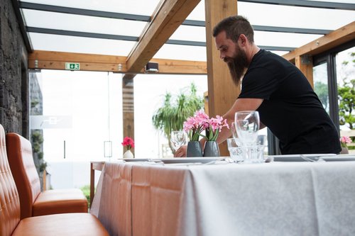 Das Restaurant liebevoll hergerichtet im Pátio