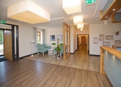 Der Eingangsbereich des Hotel Okelmann's