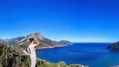 In der Umgebung der Lykia Lodge gibt es tolle Aussichtspunkte mit Blick über das Meer