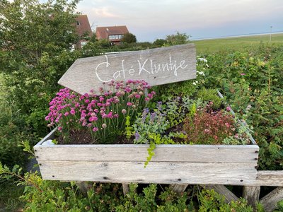 Ihren Tee bei "Cafe Kluntje" genießen