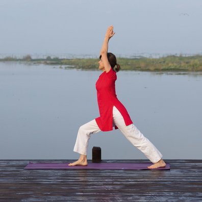 Yogalehrerin Barbara Luderer