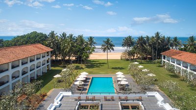 Das Heritance Ayurveda Maha Gedara liegt direkt am Strand von Beruwela Das Heritance Ayurveda Maha Gedara liegt direkt am Strand von Beruwela