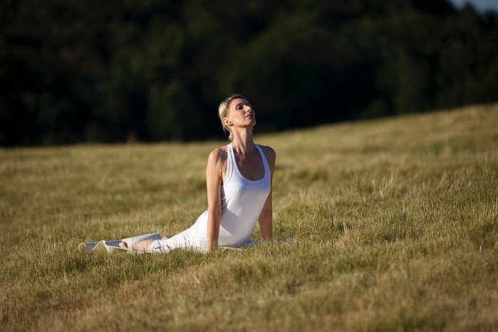 Yogalehrerin Astrid Rövekamp