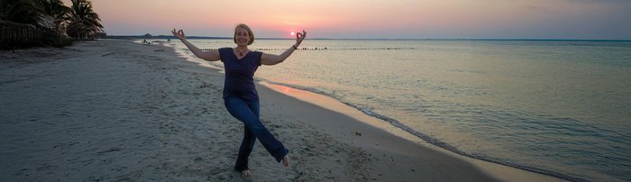 Yogalehrerin Monika Bauer