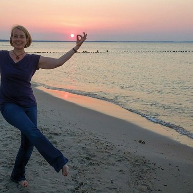 Yogalehrerin Monika Bauer