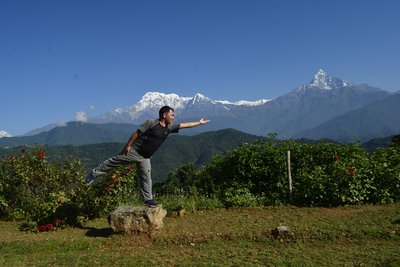 Yoga und Meditation im Angesicht des Himalaya