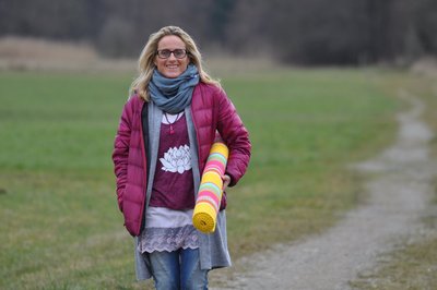 Yogalehrerin Monika Kößler