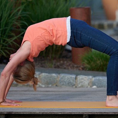 Yogalehrerin Regine Podzuweit