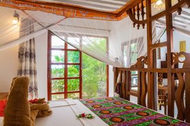 Das Schlafzimmer der Frangipani Suite