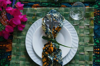 Liebevolle Details im Restaurant der Villa Bahati