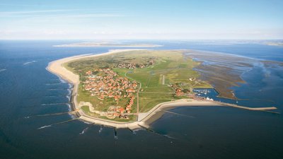 Baltrum aus der Vogelperspektive