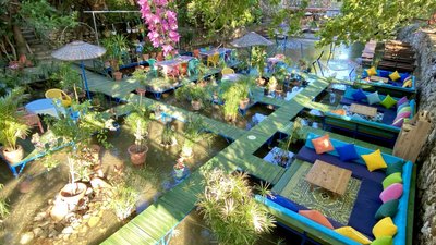 Das traumhafte Paradies Café ist ein idyllischen Rückzugsort