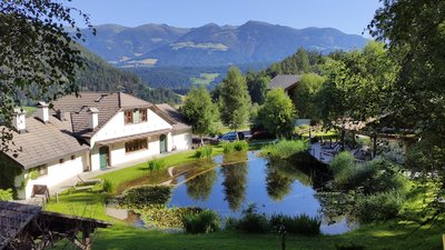 Vom Saalerwirt haben Sie einen tollen Ausblick auf die Südtiroler Berge