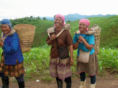 In dem kleinen Dorf Thaton, an der Grenze zu Myanmar, leben 80% der Bergvölker