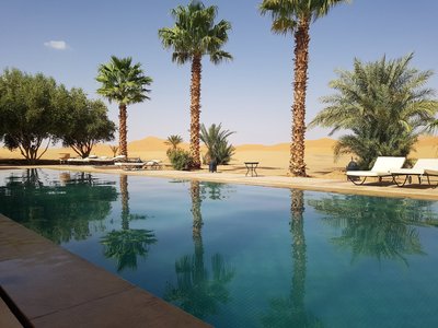 Das Hotel Kanz Erremal inmitten der Wüste