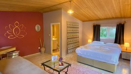 Ein Doppelzimmer im Seminarhaus Lykia Ein Doppelzimmer im Seminarhaus Lykia