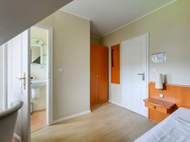 Die komfortablen Einzelzimmer im Nordsee-Hotel