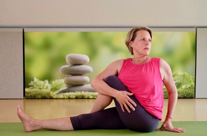 Yogalehrerin Heidi Bahl