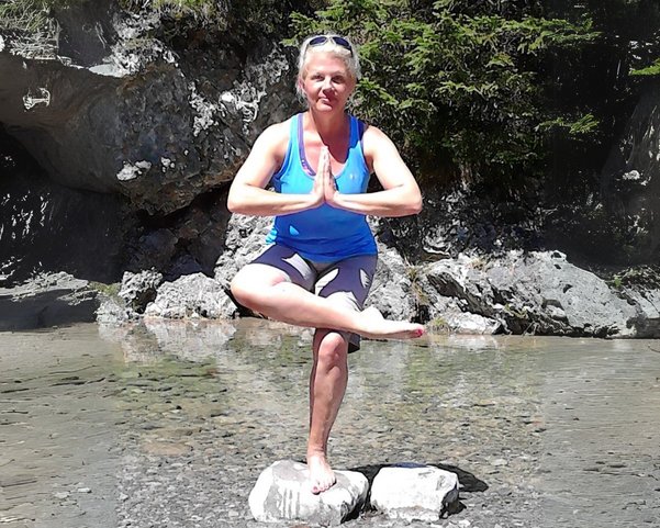 Yogalehrerin Katja Schwarz