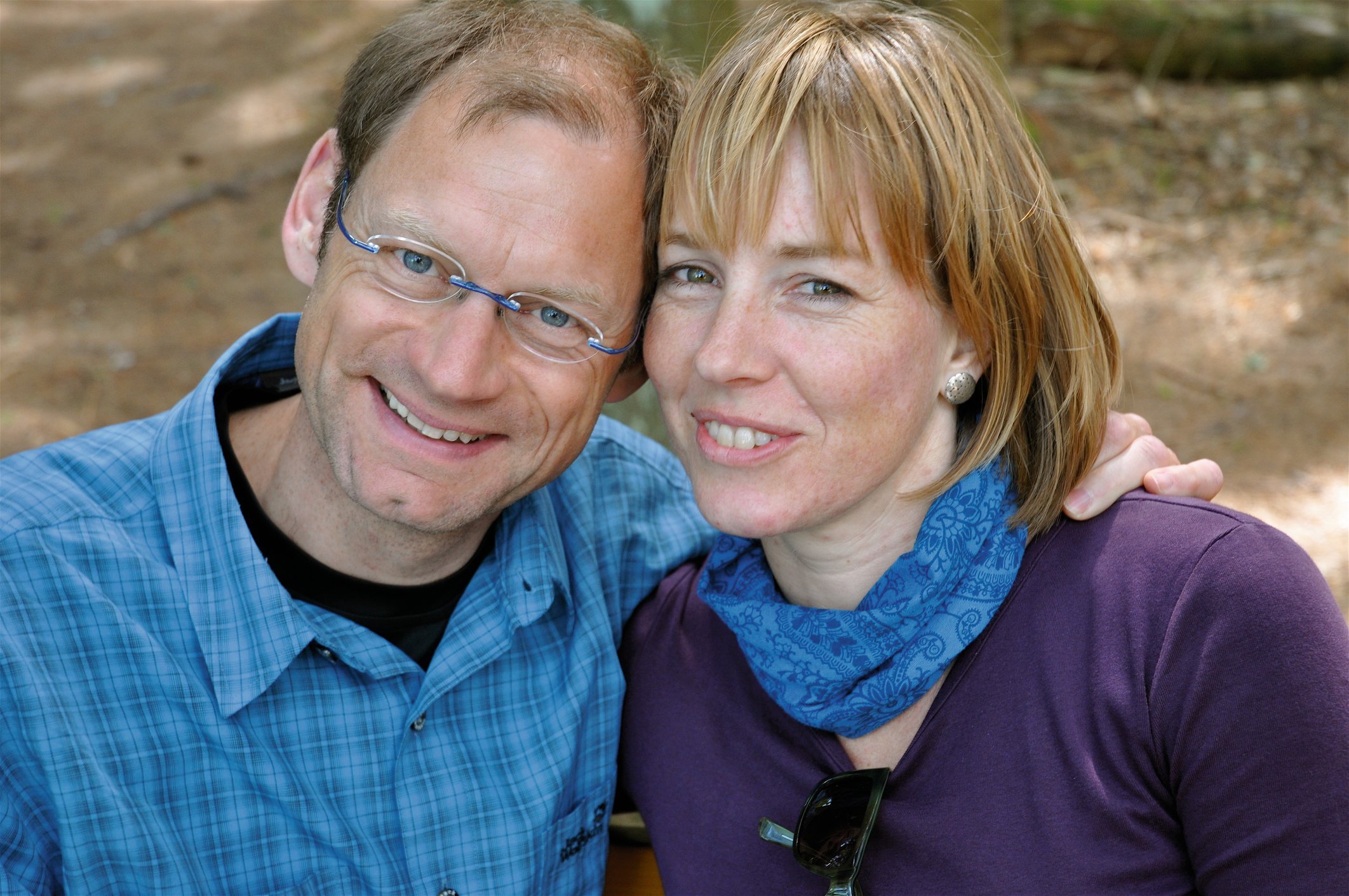 Kursleiter Josef Rother und Yogalehrerin Monika Bauer