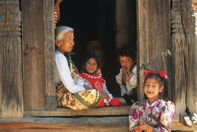 Straßenszene in Kathmandu