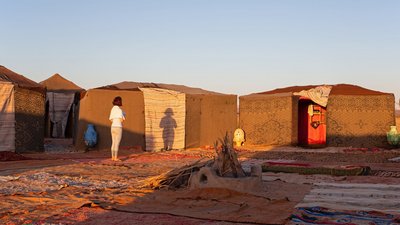 Die Zelte im Wüstencamp