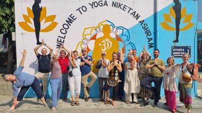 Gemeinsam den Ashram besuchen