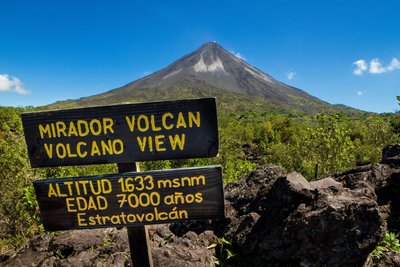 Ausblick auf den Vulkan Arenal in Costa Rica