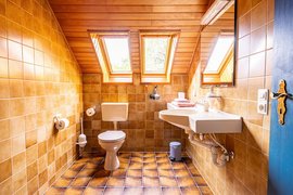 Das Badezimmer im Steinweiden Retreat Center
