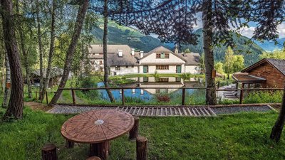 Blich auf das Hotel Gasthof Saalerwirt in Südtirol