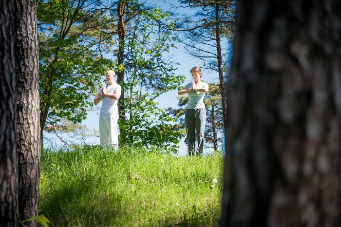 Meditation in der Stille der Natur