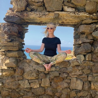 Yogalehrerin Simone Schmid 