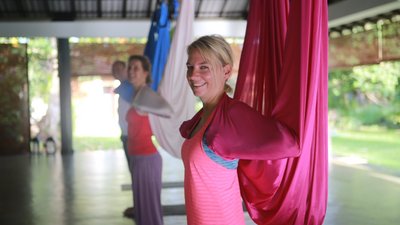 Viel Freude beim Yoga üben im Talalla