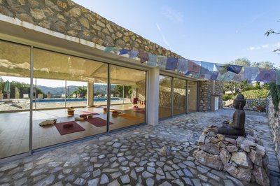 Yogashala auf der Finca Son Mola Vell
