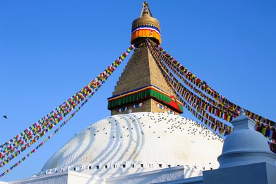 Die Buddha Stupa in Bodnath