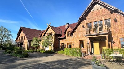 Das Hotel Okelmann's im nordischen Fachwerk-Stil