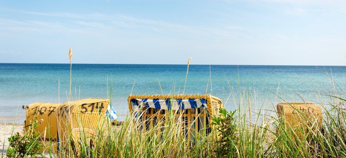 Strandkörbe an der Nordsee