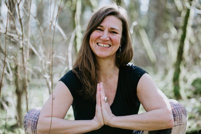 Yogalehrerin Silke Mauersberger