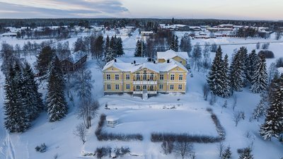 Das Hotel Filipsborg im Winter