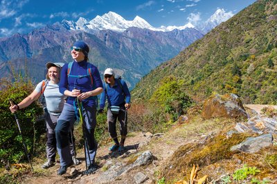 Hoch oben im Himalaya haben Sie während Ihrer Nepal Trekking Reise die beste Aussicht
