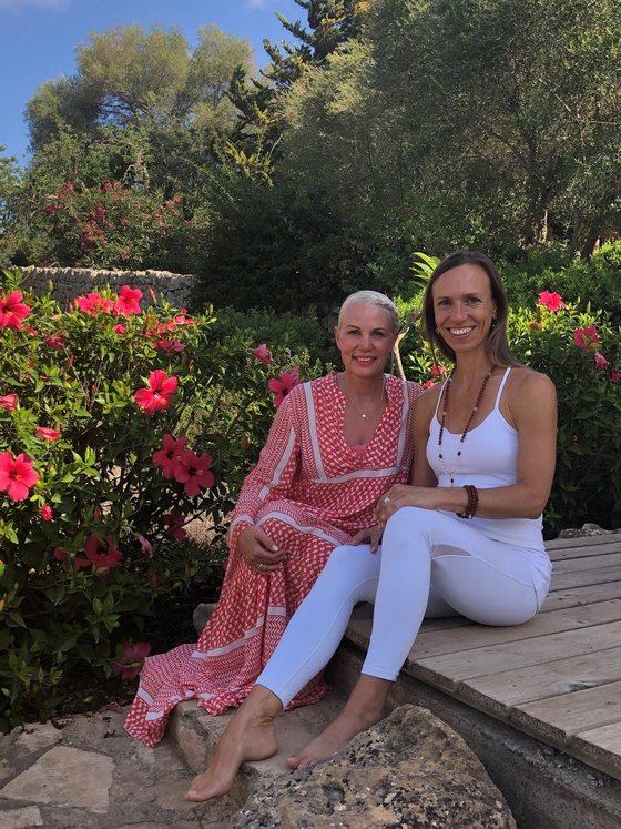 Claudia Hubberten und Nicole Hau auf der Finca Son Mola Vell