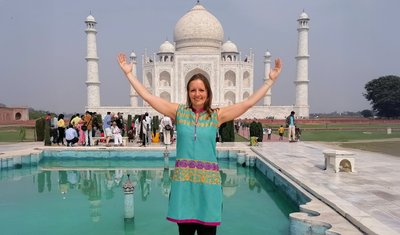 Besuch des Taj Mahal