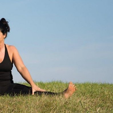 Yogalehrerin Simone Windisch